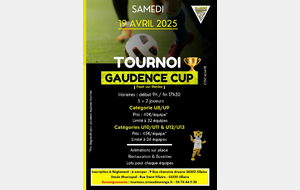 TOURNOI GAUDENCE CUP