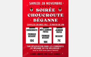 CHOUCROUTE BEGANNE