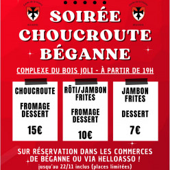 CHOUCROUTE BEGANNE